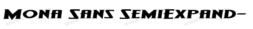 Mona Sans SemiExpand字体转换